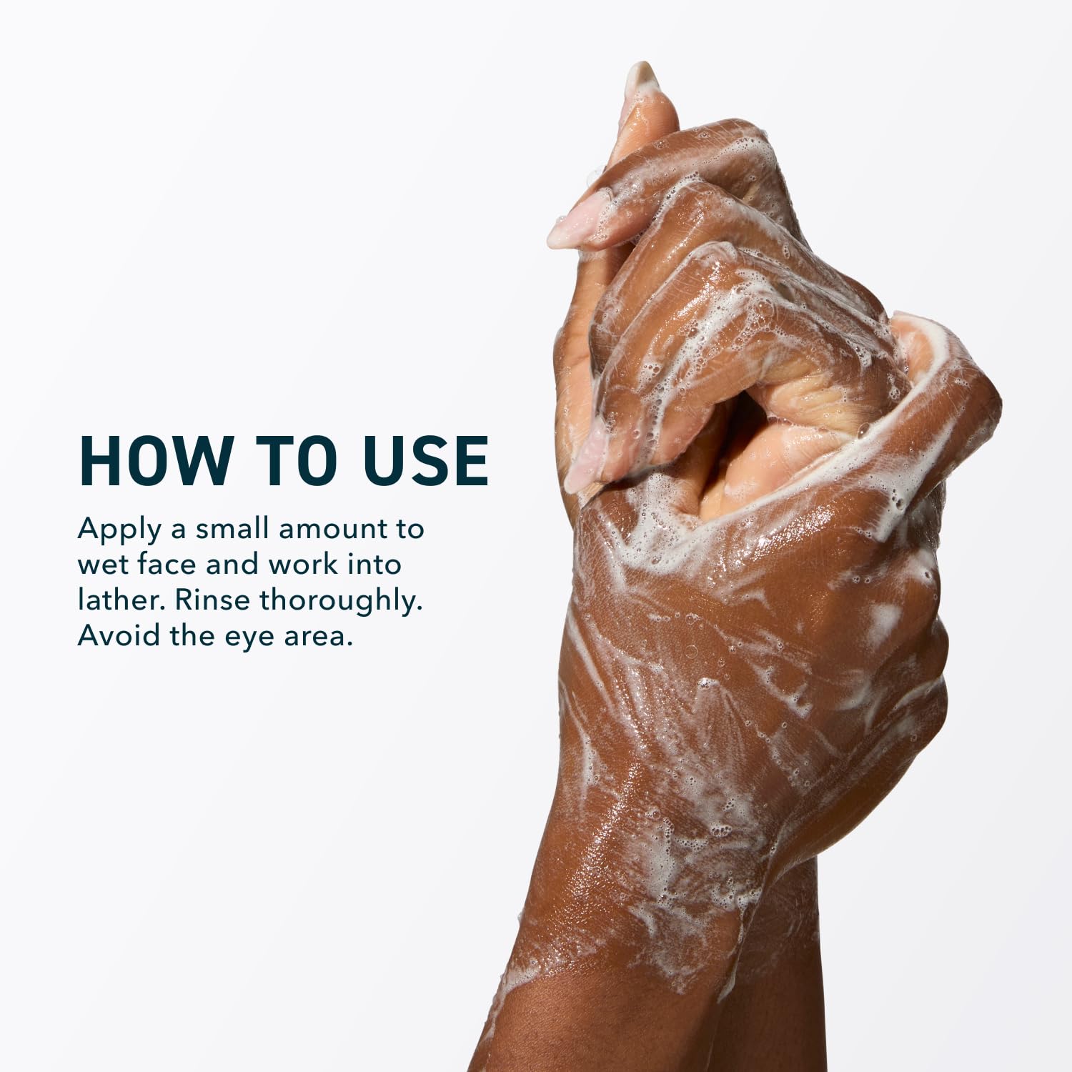 Prequel in bathroom routine on shelf conveying gentle daily use
