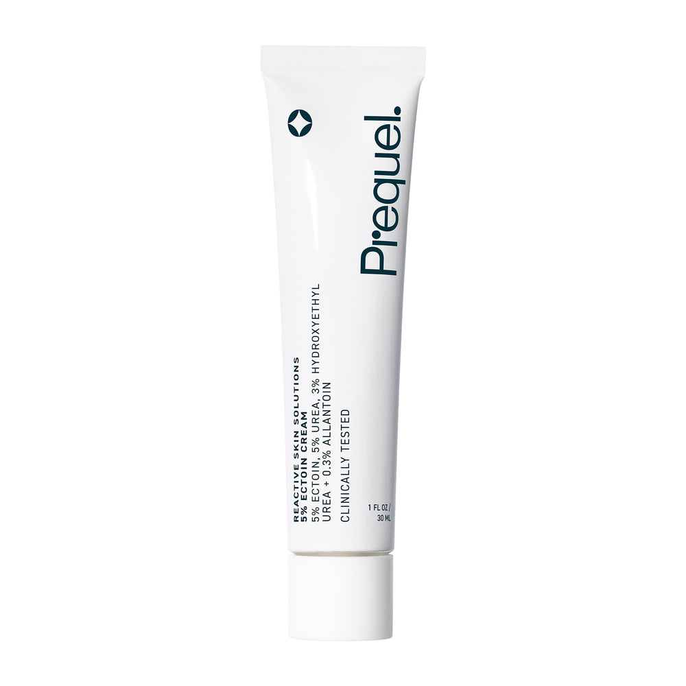 Prequel front packaging showing product name and calming design benefit