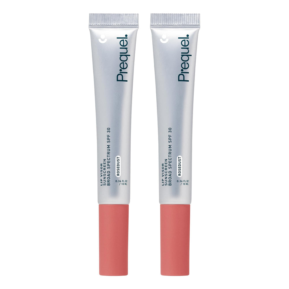 Prequel Skin lip visor front tube showing label and mint flavour benefit
