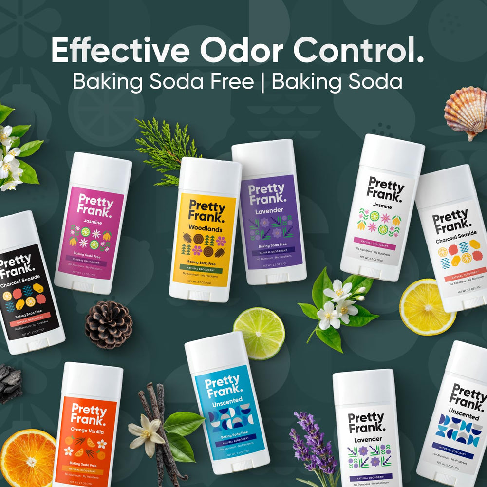 Pretty Frank deodorant in use underarm application demonstrating quick coverage and freshness