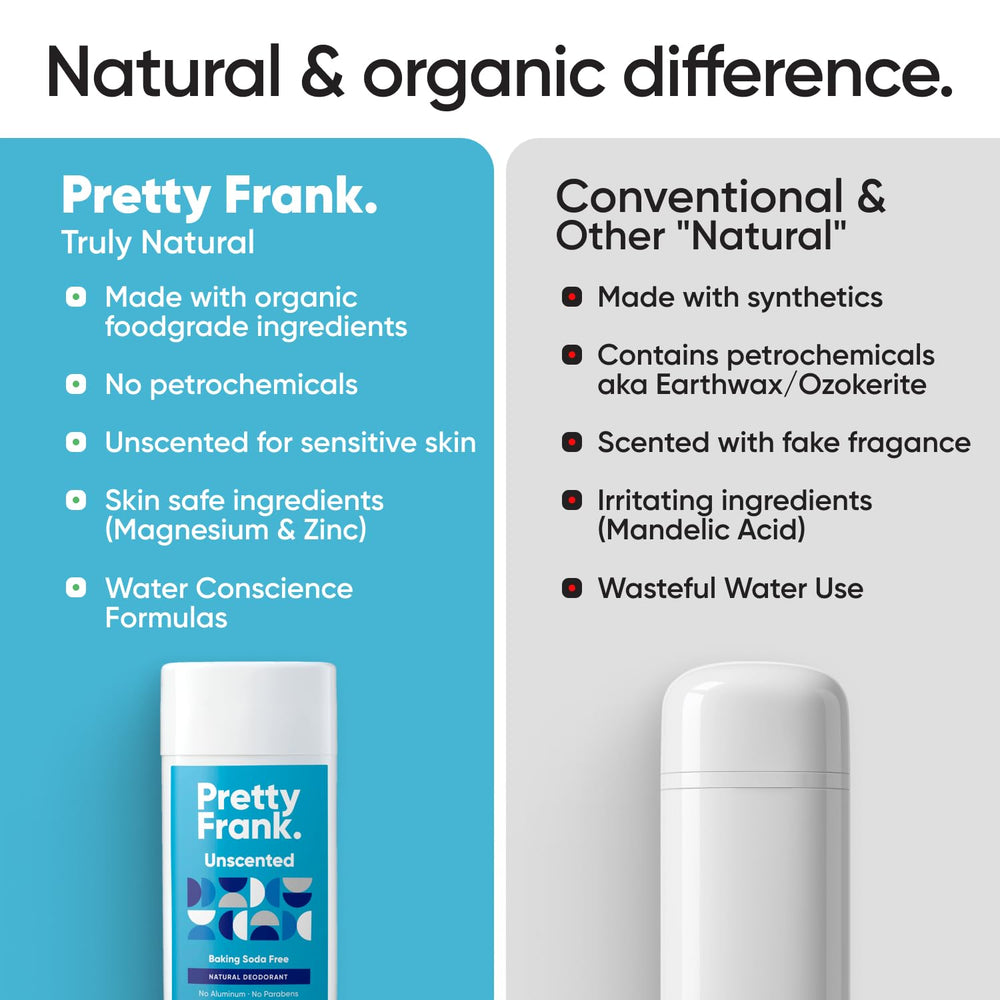 PRETTY FRANK close-up of stick texture showing smooth glide and skin-soothing formula