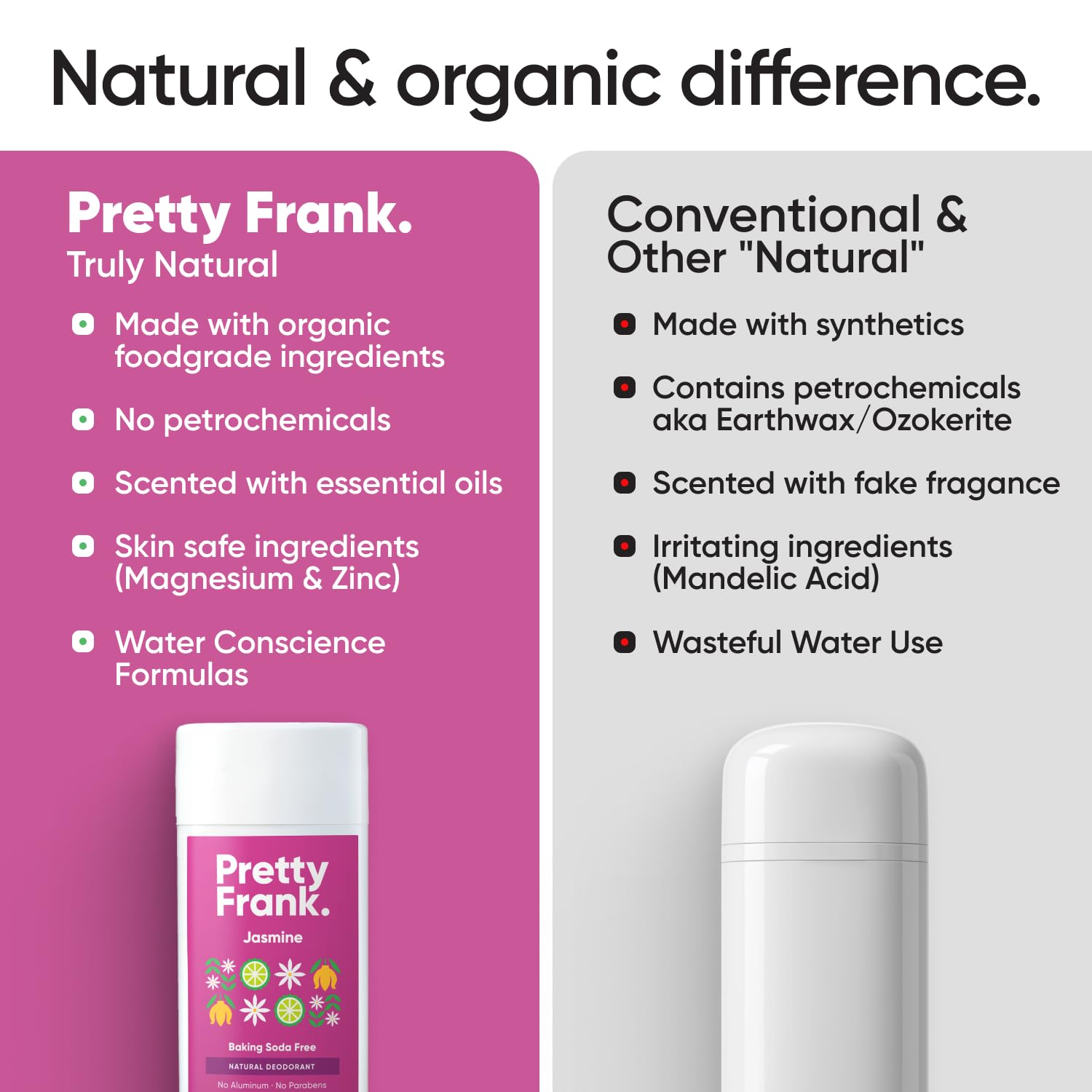 PRETTY FRANK open stick texture showing creamy balm for smooth application