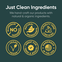 Pretty Frank label listing ingredients and benefits for sensitive-skin, aluminum-free confidence
