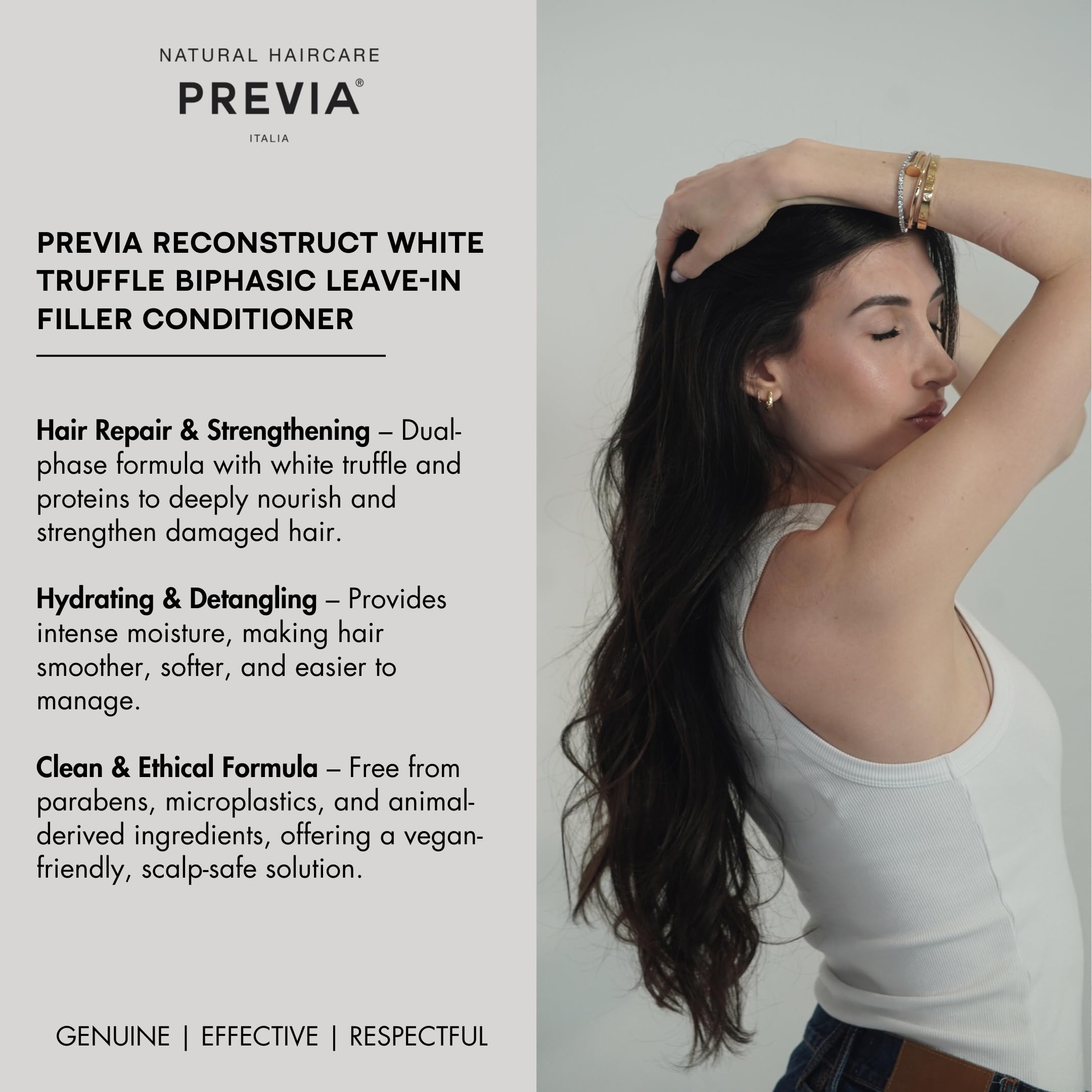 PREVIA with vanilla and bergamot visuals, communicating pleasant scent profile
