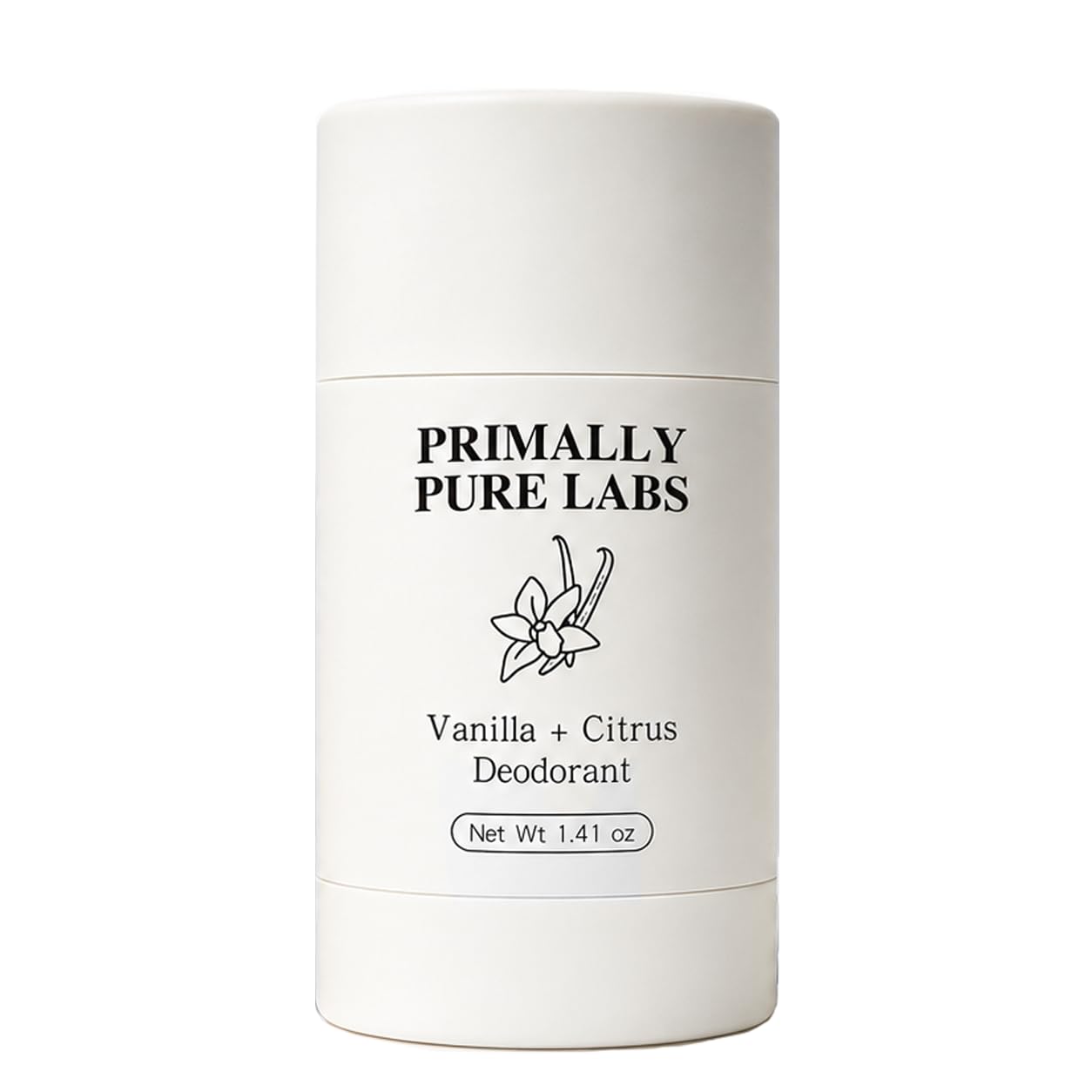 Primally Pure Labs front view of stick showing compact travel-ready size and natural scent