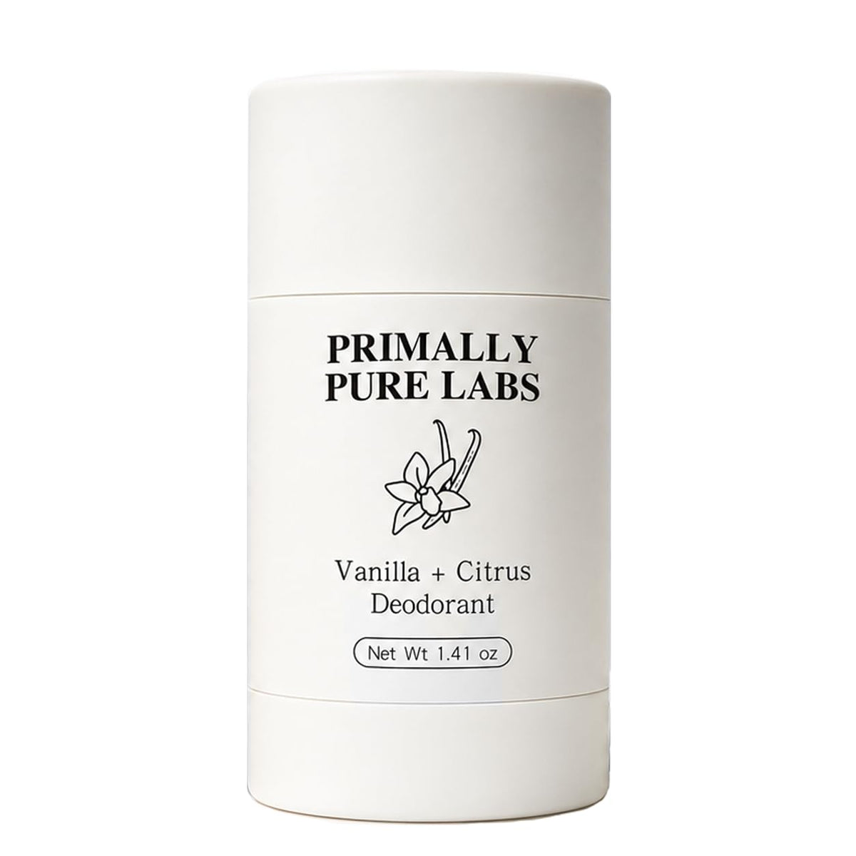 Primally Pure Labs front view of stick showing compact travel-ready size and natural scent