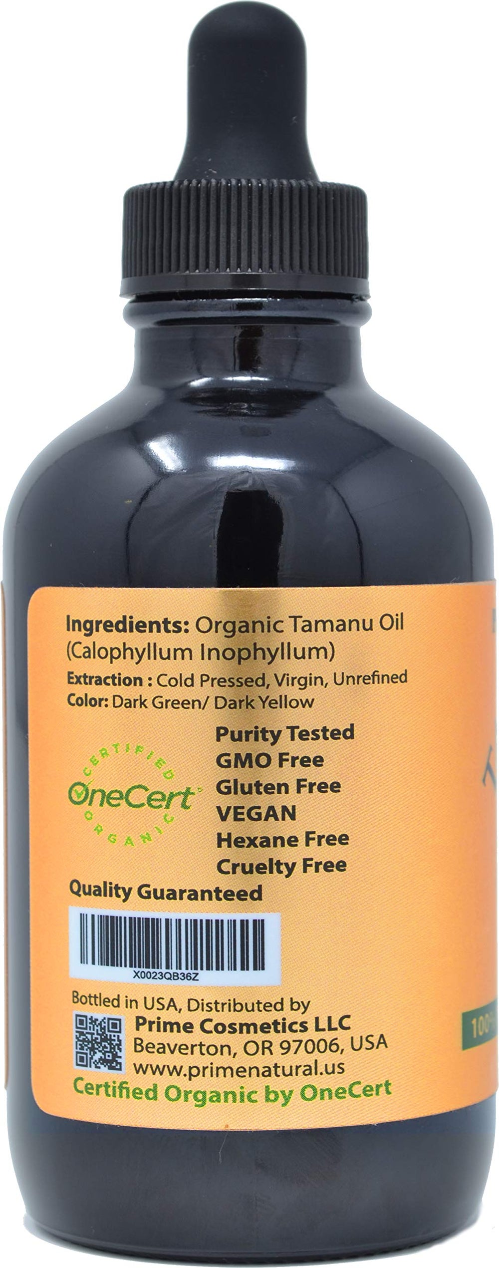 PRIME NATURAL dropper dispensing a controlled oil bead for precise skincare application