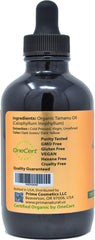 PRIME NATURAL dropper dispensing a controlled oil bead for precise skincare application