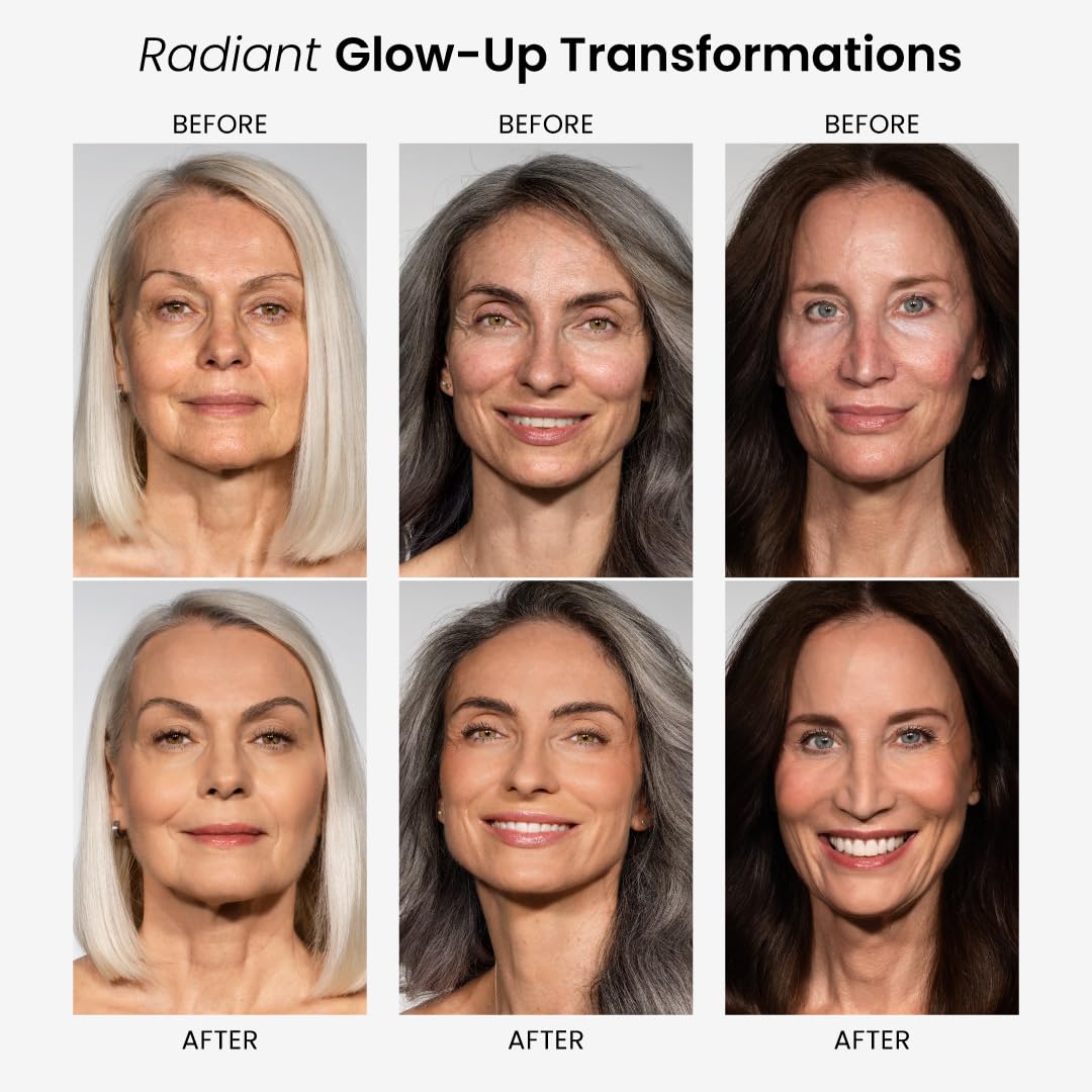 Prime Prometics applied on mature skin demonstrating smoothing and coverage benefit