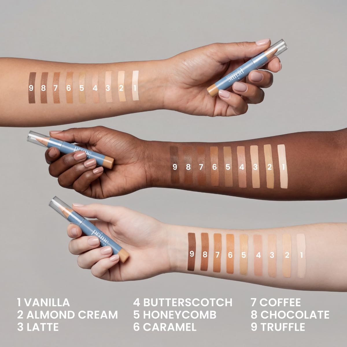 Prime Prometics ingredient callout with shea and apricot highlighting hydrating benefits