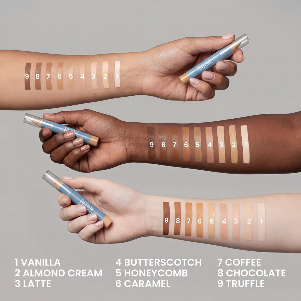 Prime Prometics ingredient callout with shea and apricot highlighting hydrating benefits