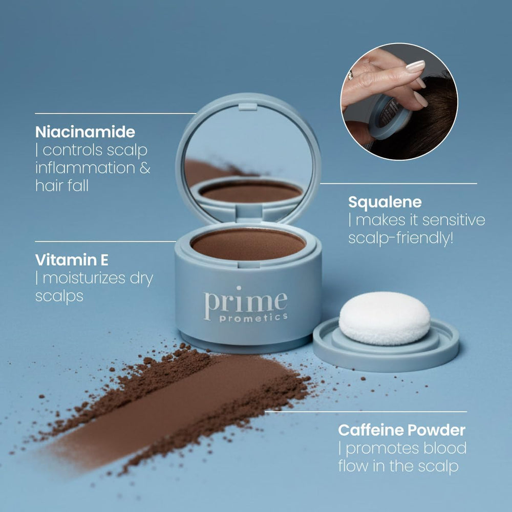 Prime Prometics ingredients panel label showing scalp-friendly nourishing blend