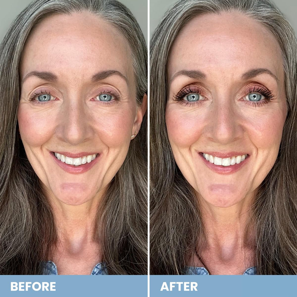 PRIME PROMETICS applied on eyelid demonstrating instant brightening and lift benefit