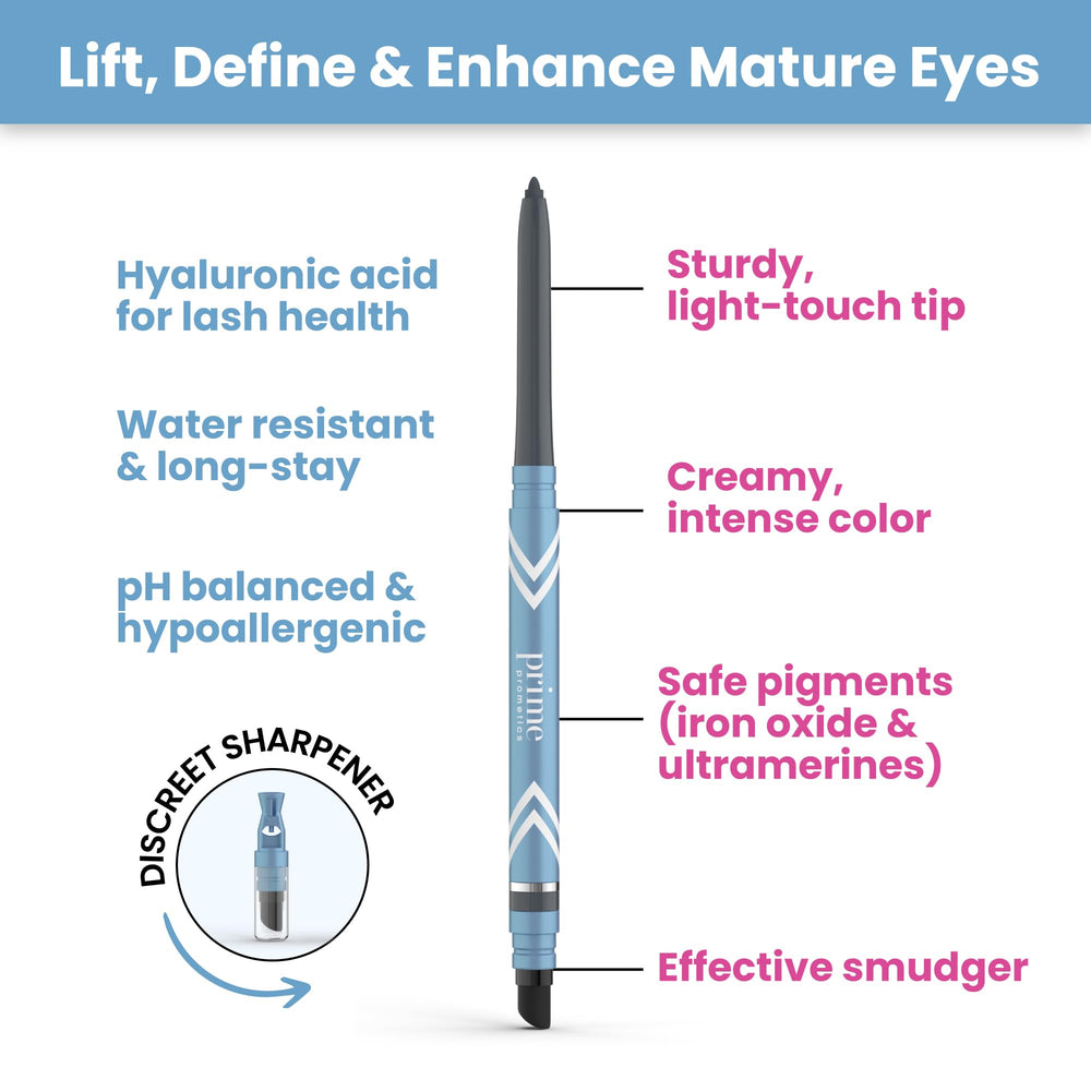 prime-prometics eye application on upper lid for gentle glide benefit
