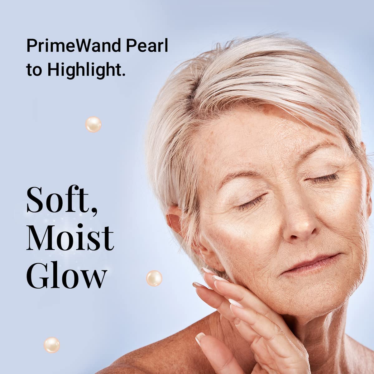 Prime Prometics PrimeWand Pearl texture close-up revealing creamy, blendable finish