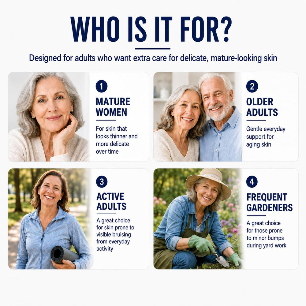 PRIMEHAVEN senior applying cream, showing gentle daily skincare support