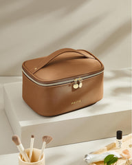 Prite quilted vegan leather texture close-up highlighting durable finish