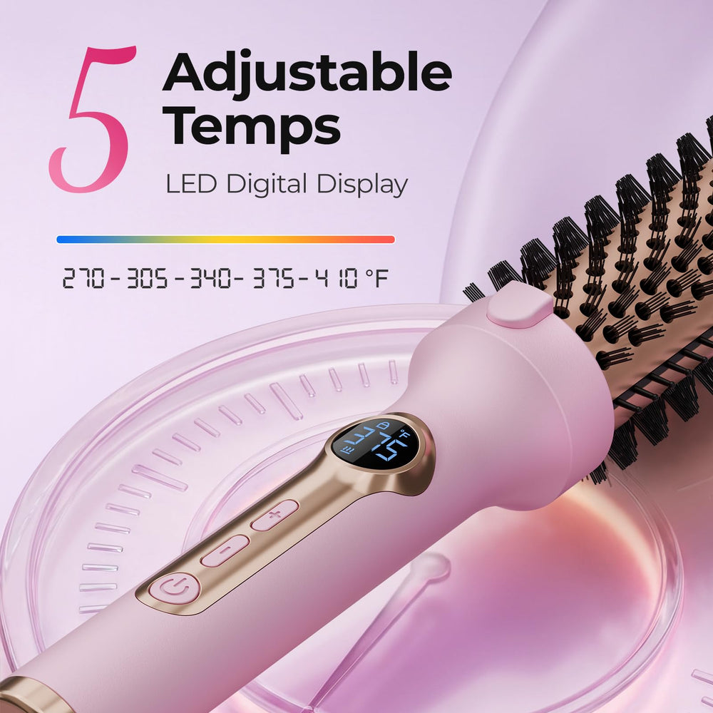 PRITECH close-up of ceramic barrel showing even heat distribution for consistent curls