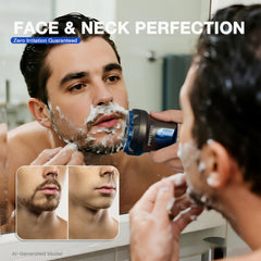 PRITECH magnetic shaving head removed for quick cleaning and no-tool hygiene
