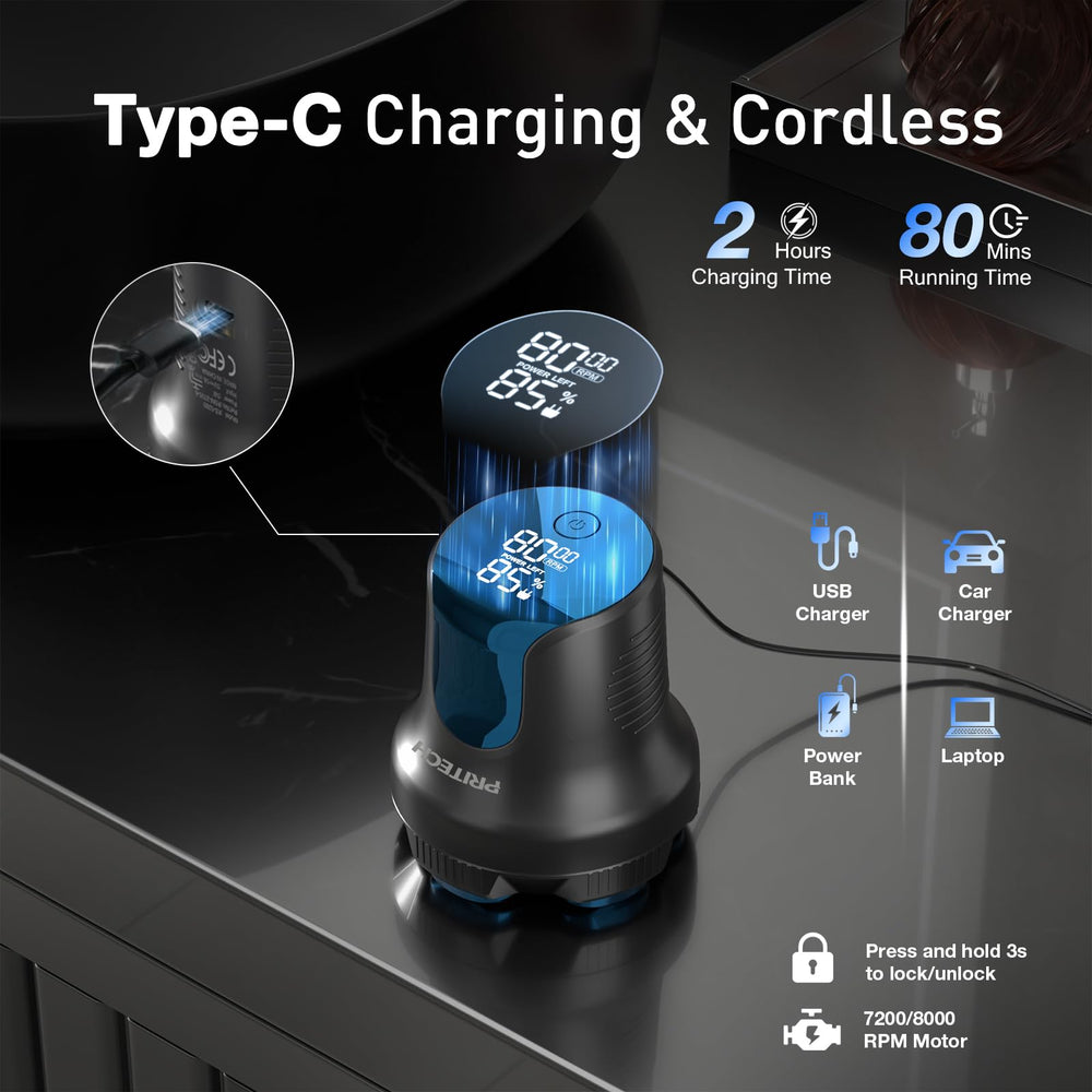 PRITECH travel pouch and USB-C cable for convenient charging on the go