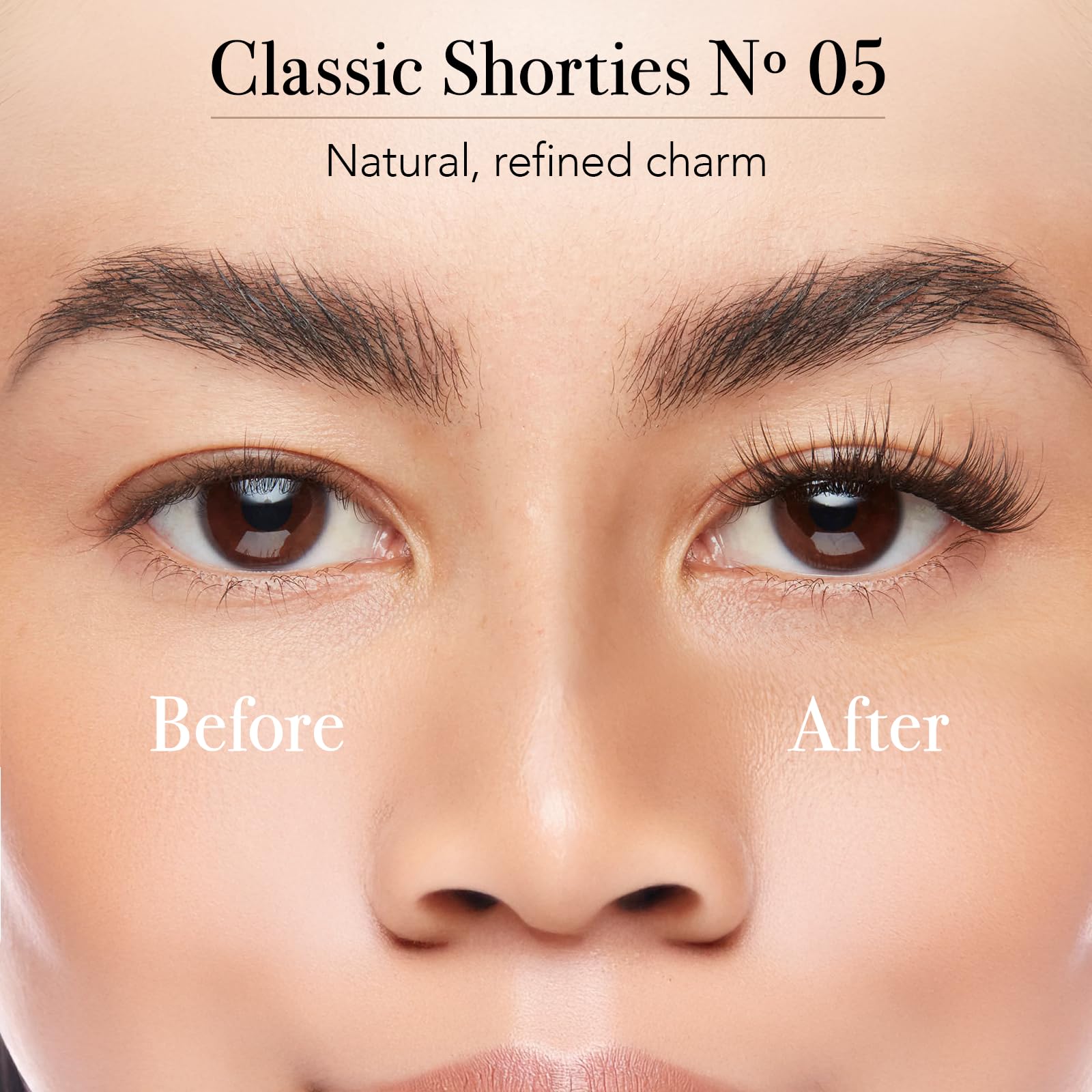 Pro Lash clusters held in hand showing size and scale for simple, fast application