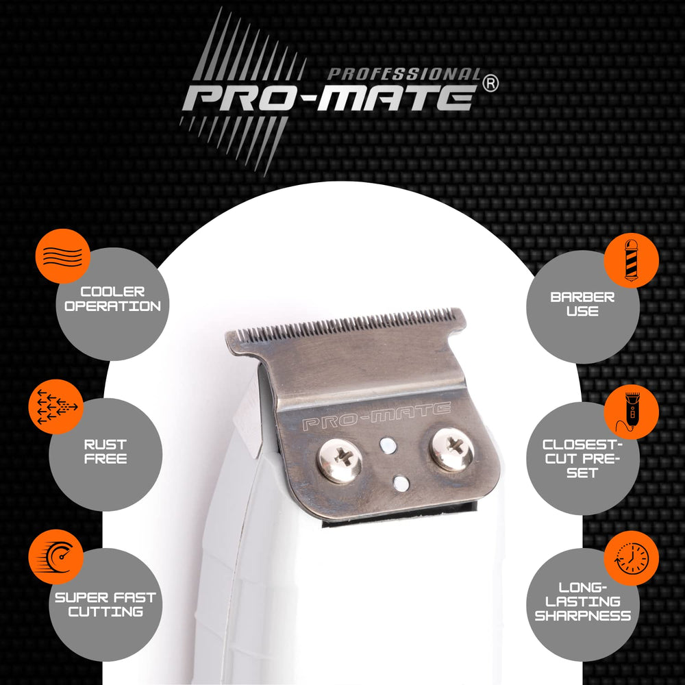 PRO-MATE blade side profile beside ruler demonstrating scale and accuracy