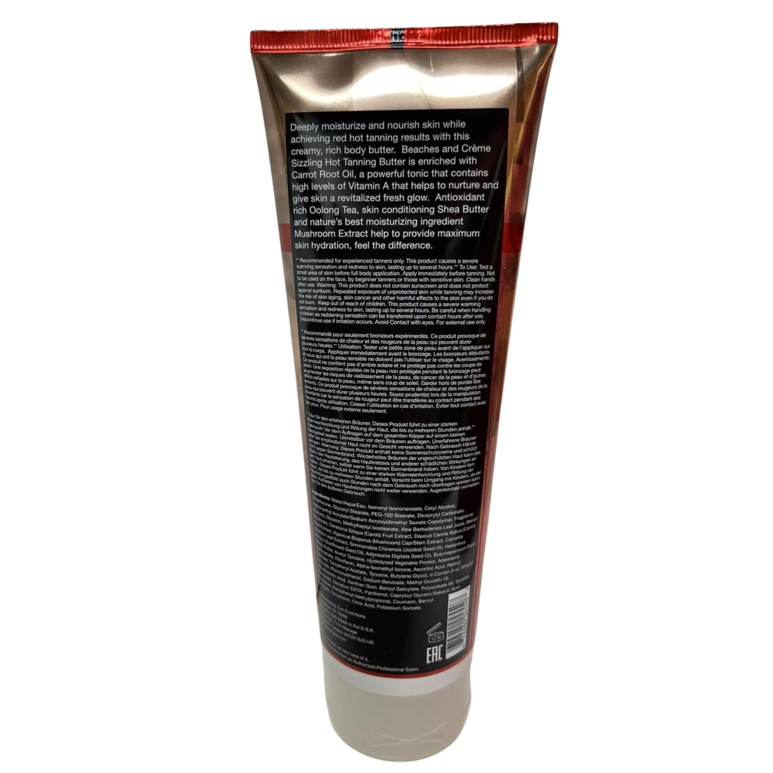 Pro Tan open jar texture showing rich butter formula for deep skin hydration