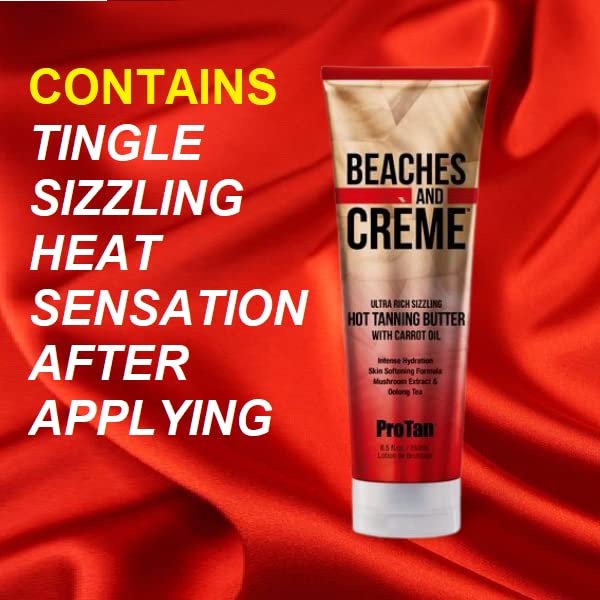 Pro Tan warning and usage label highlighting tingle caution for safer use