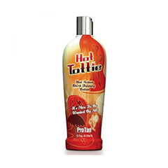 Pro Tan Hot Tottie front bottle view showing label and accelerating benefits