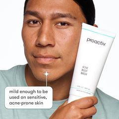 Proactiv in-shower application on back to help clear breakouts