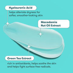 Proactiv texture close-up of cream on fingertip showing lightweight, hydrating finish