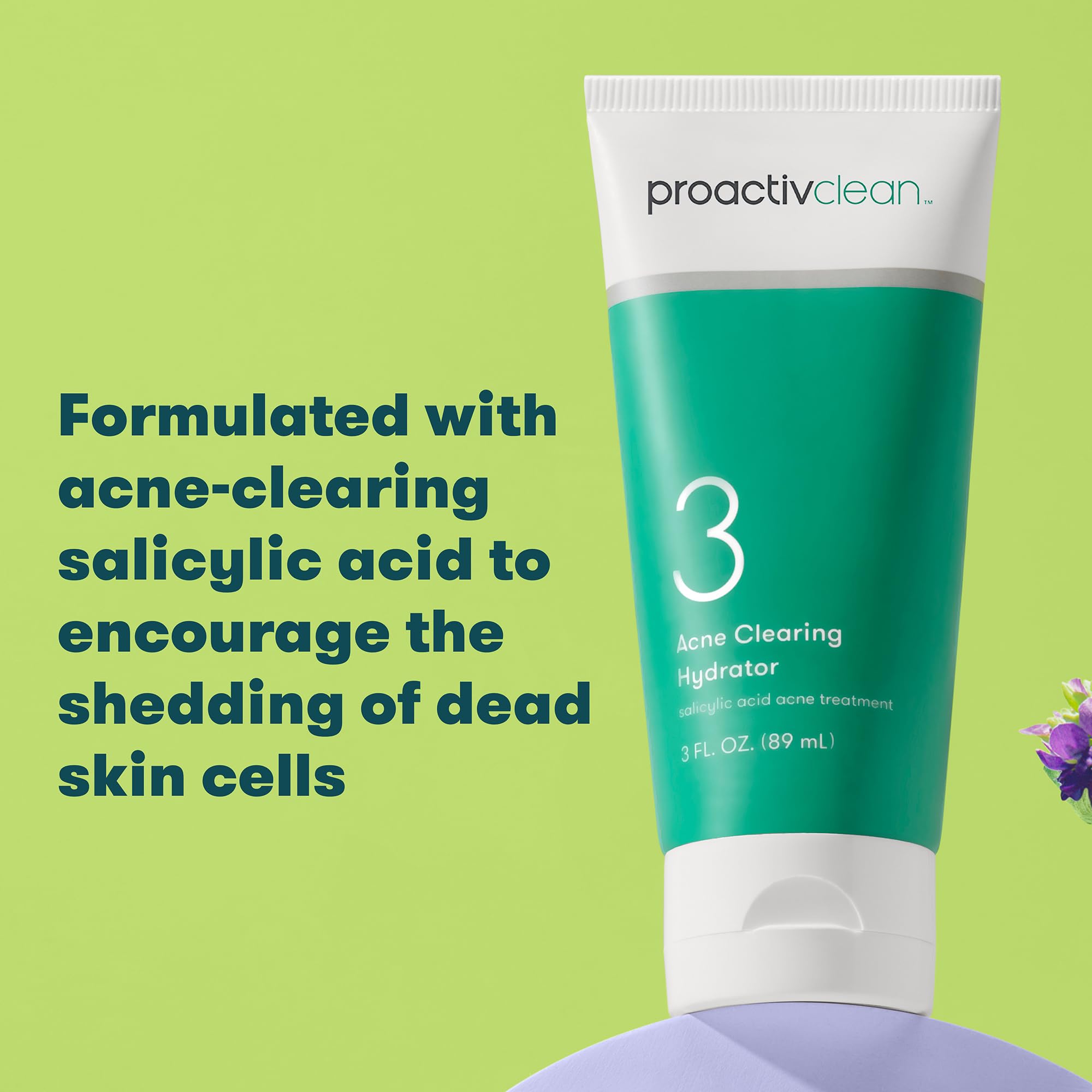 Proactiv moisturizer texture close-up highlighting lightweight, non-greasy finish