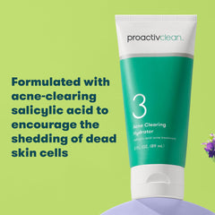 Proactiv moisturizer texture close-up highlighting lightweight, non-greasy finish