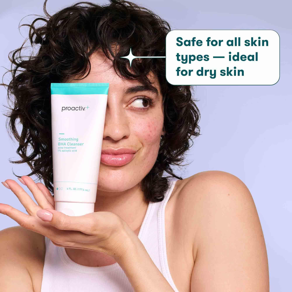 Proactiv+ pump dispensed gel-cream texture demonstrating gentle lather and ease of use