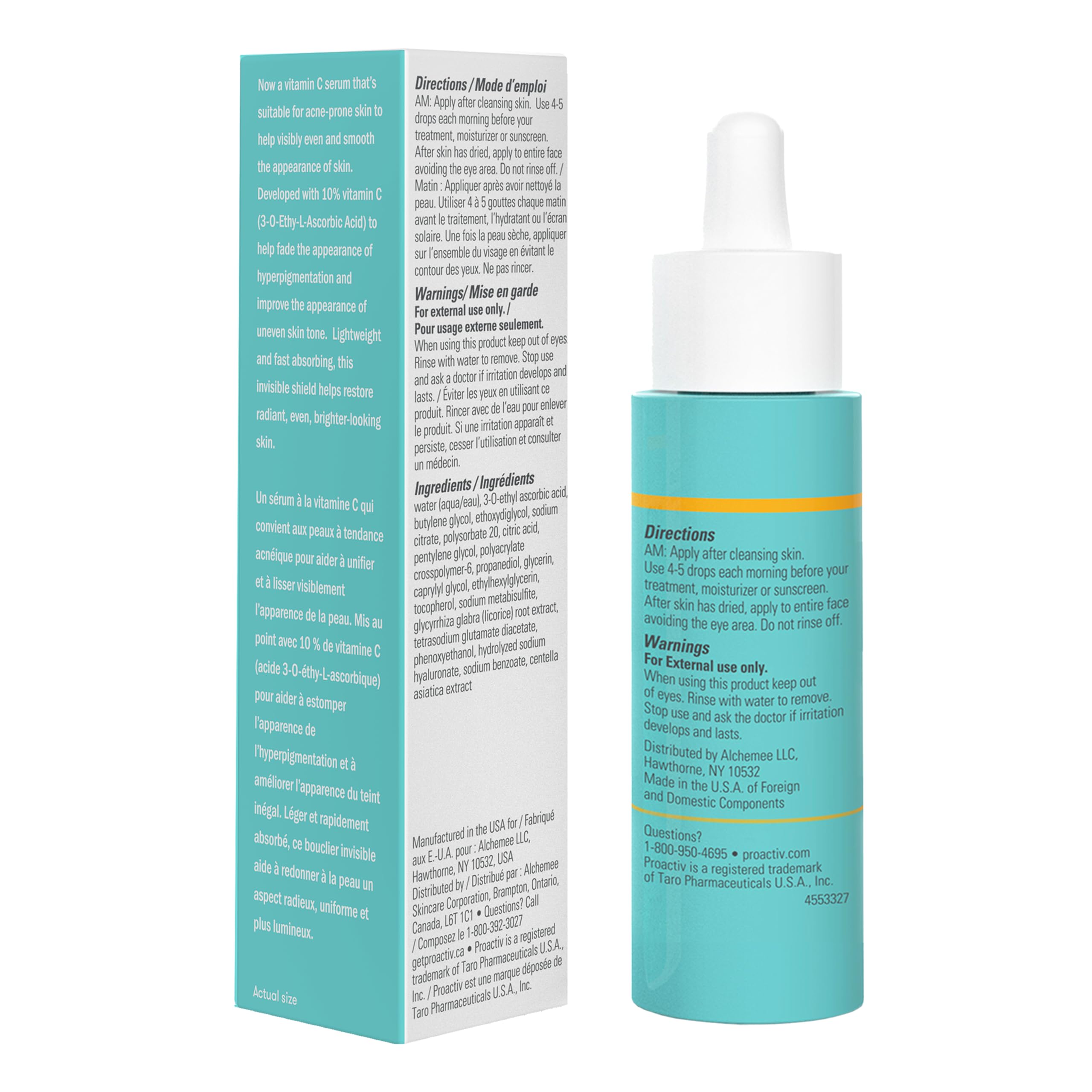 Proactiv serum in a morning routine with sunscreen for layered protection