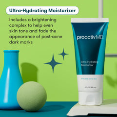 ProactivMD texture cream swipe showing lightweight consistency and quick absorption