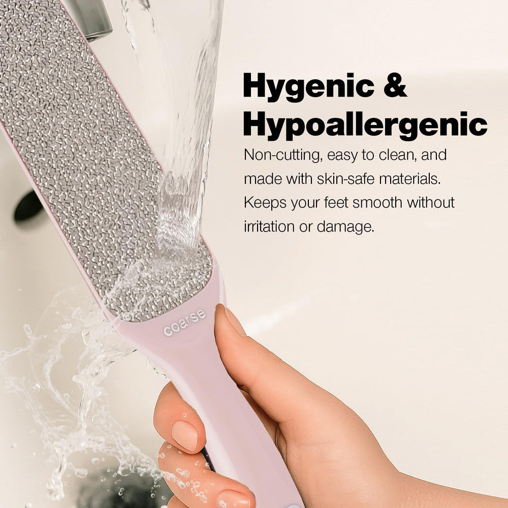 Probelle file in use on heel demonstrating safe callus removal benefit