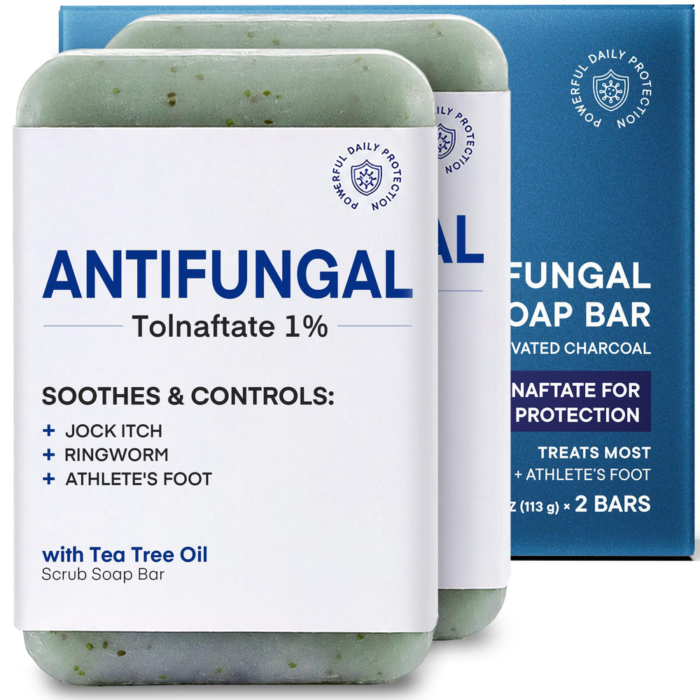 ProBliva front packaging showing two antifungal soap bars and active benefits
