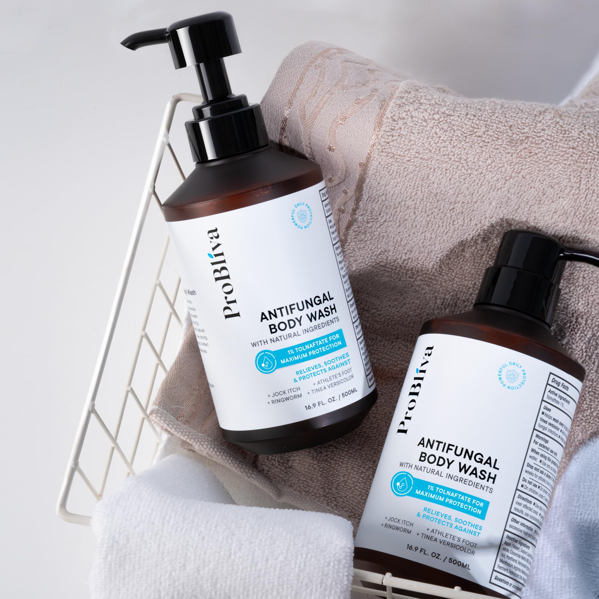 ProBliva label close-up highlighting 1% tolnaftate ingredient