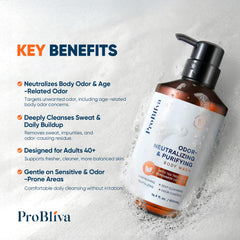 ProBliva creamy foam texture delivering gentle cleansing