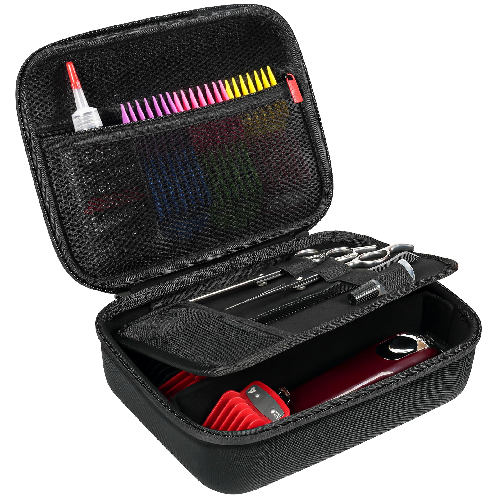 ProCase front view showing hard shell and zipper for secure transport