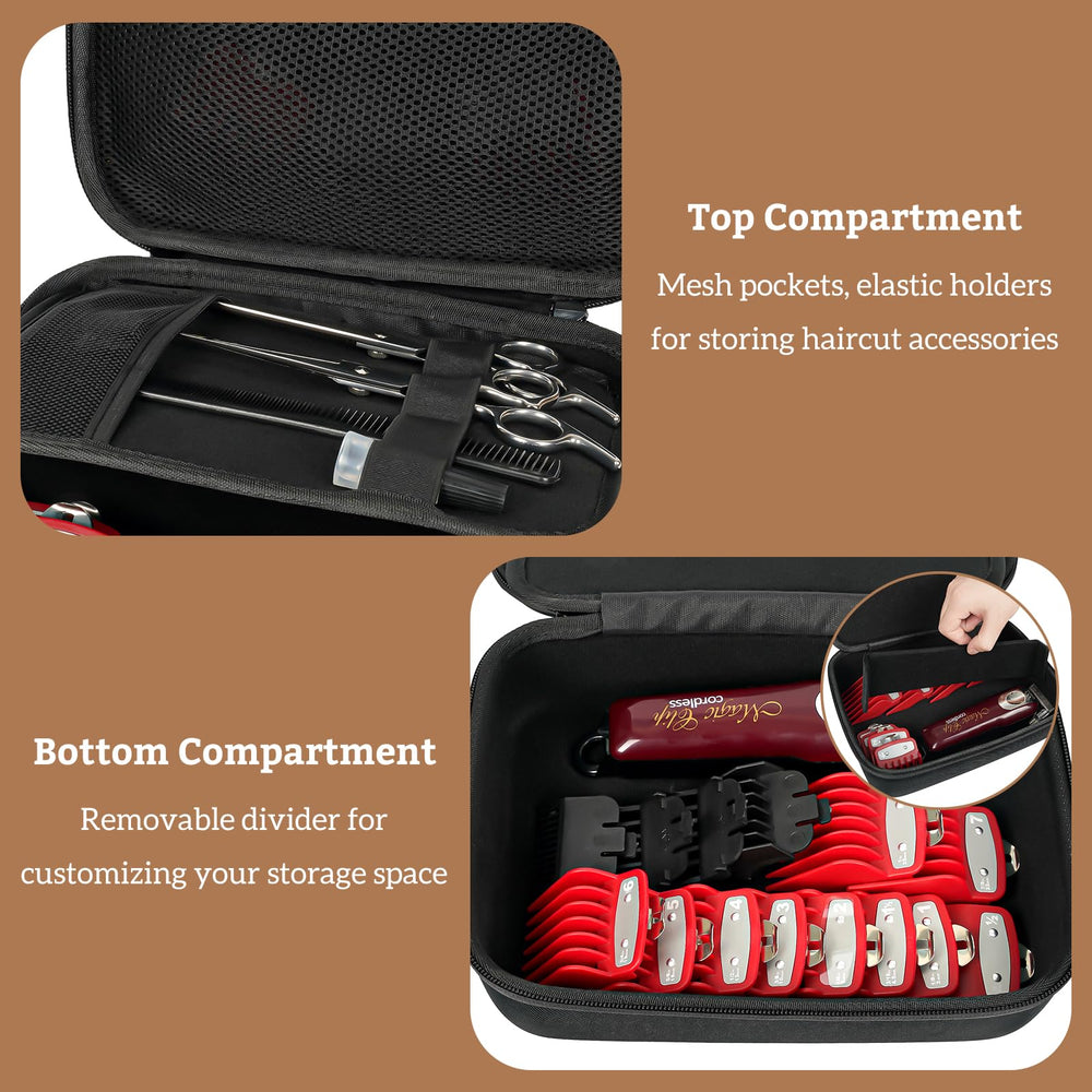 ProCase interior mesh pocket detail showing tidy storage for cords