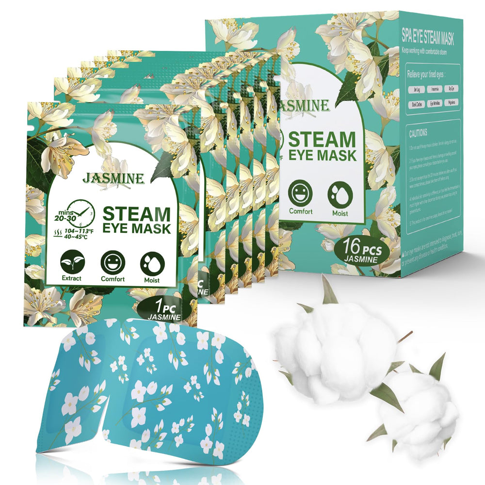 ProCIV front packaging showing 16 jasmine steam masks and clear benefits
