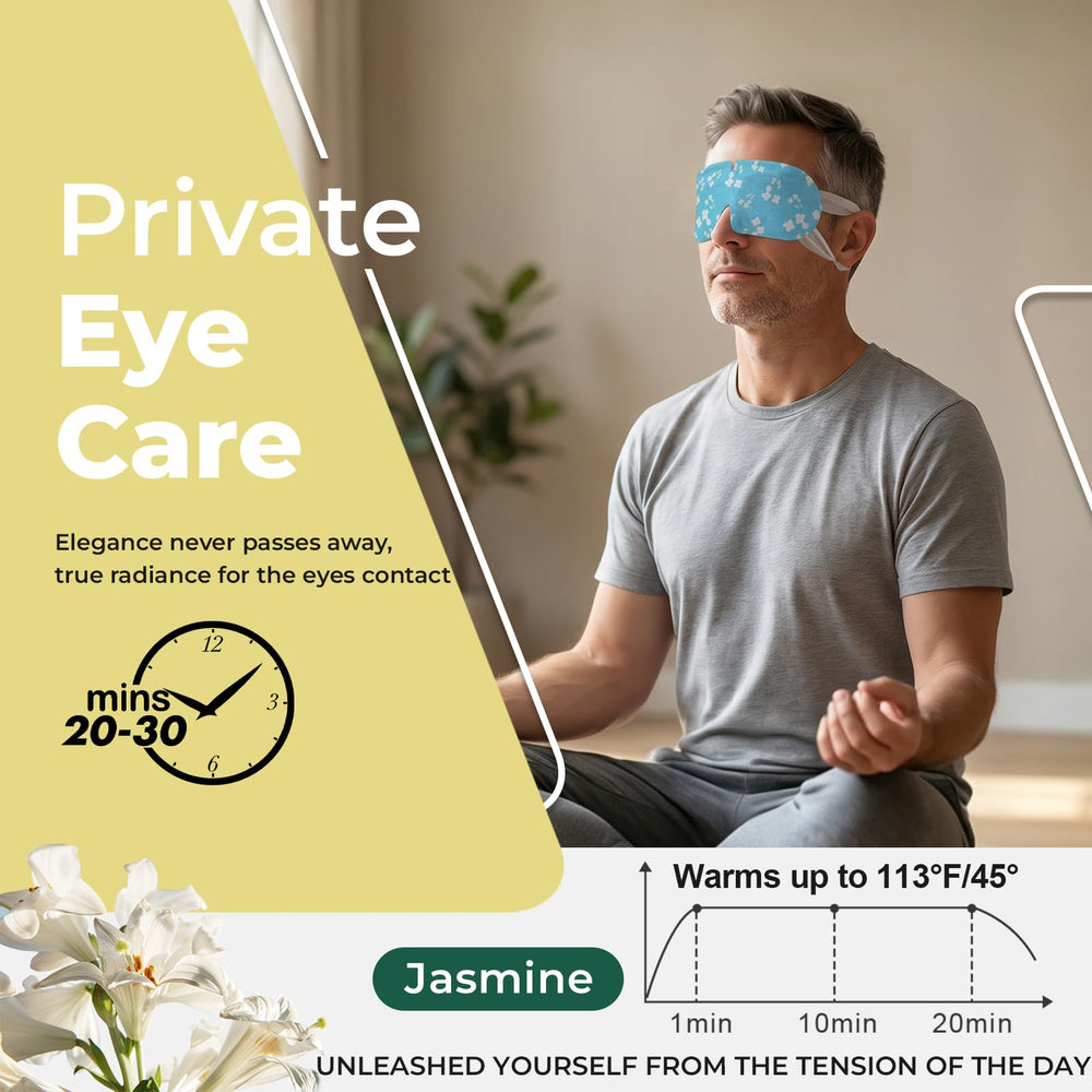 Person using ProCIV mask to relax demonstrating soothing warmth benefit
