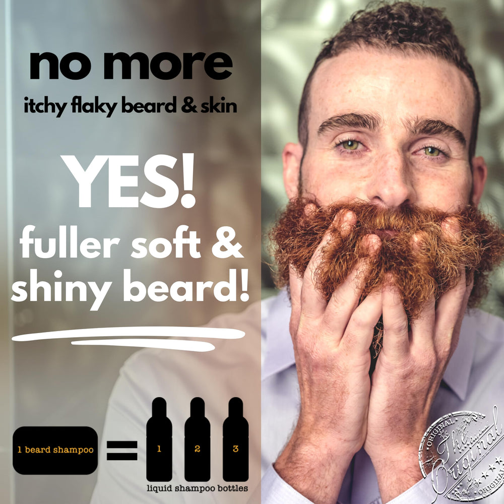 PROFESSOR EDWARD J FUZZWORTHY'S bar staged on bathroom shelf showing eco-friendly grooming benefit