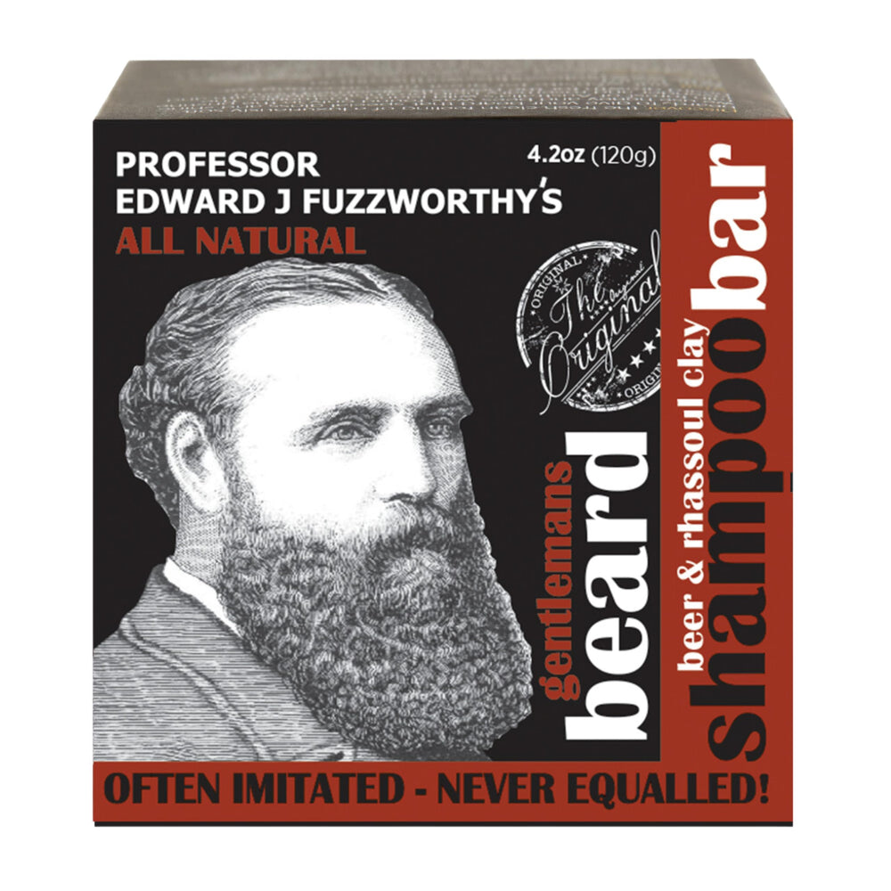 Professor Fuzzworthy’s front packaging showing bar and benefits