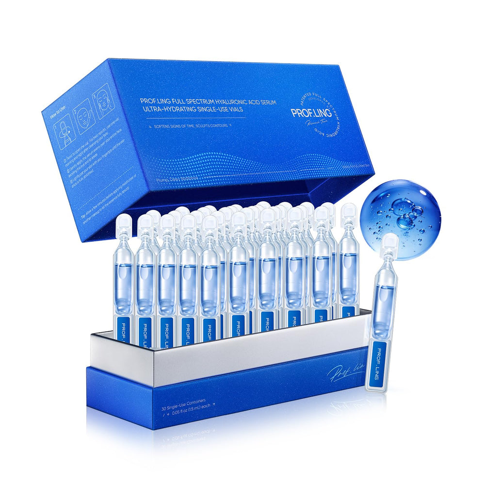 PROF.LING front packaging showing 30 single-use vials and hygienic protection