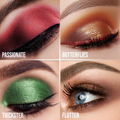 Profusion Cosmetics arm swatches in rows showing color payoff and range