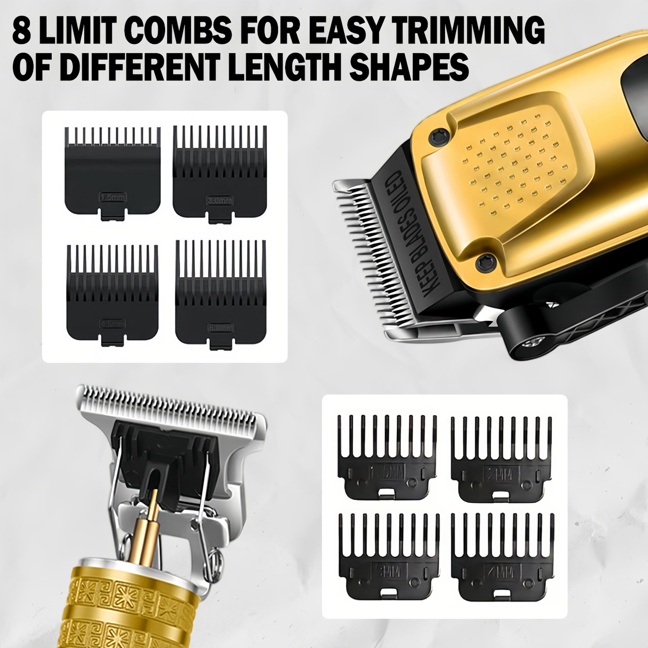 PROIYO clipper in use during a haircut demonstrating control and even results