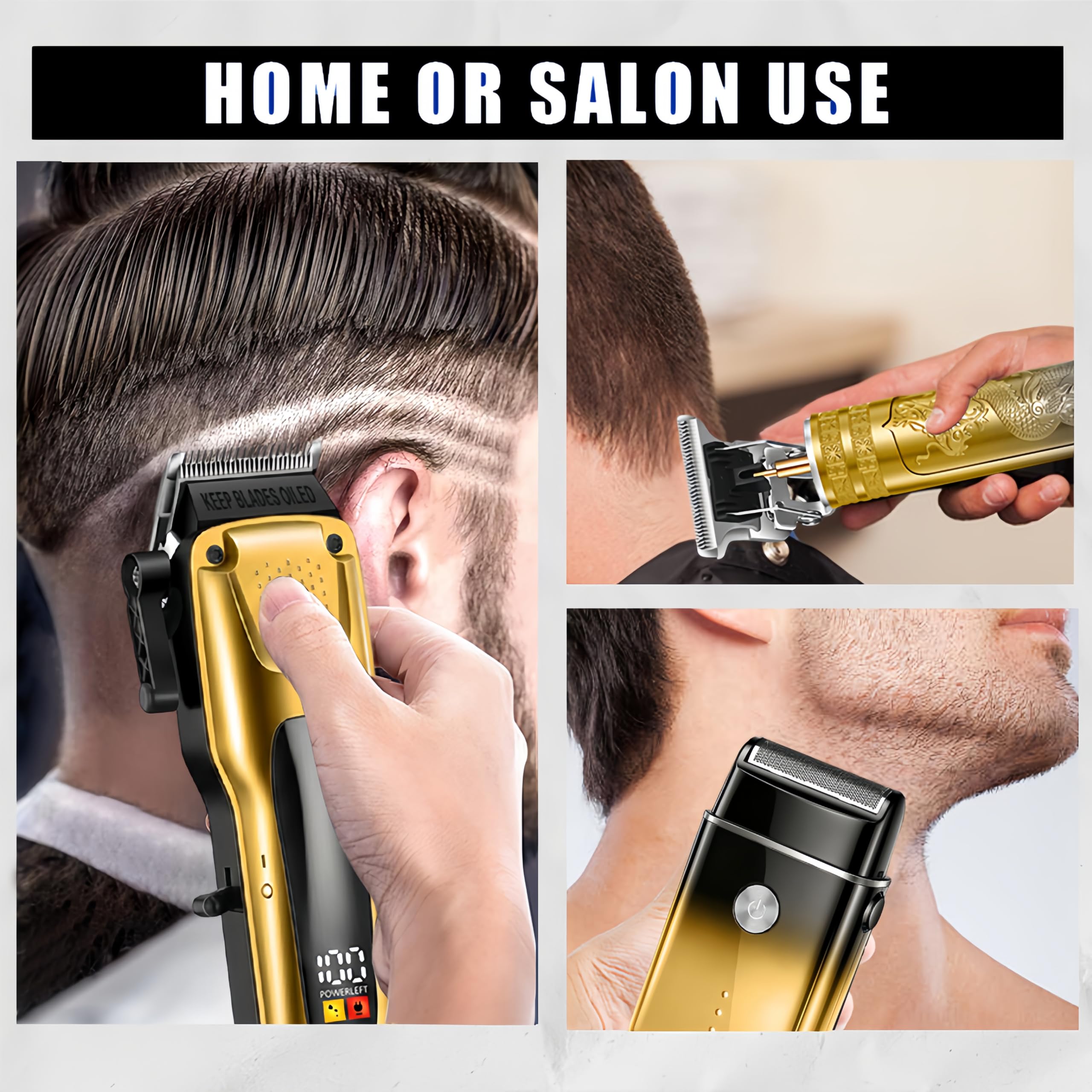 PROIYO T-shaped trimmer close-up for precise lines and detailed shaping benefit